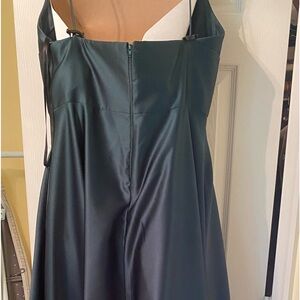 Green formal dress. Size 14. Worn once and dry cleaned.